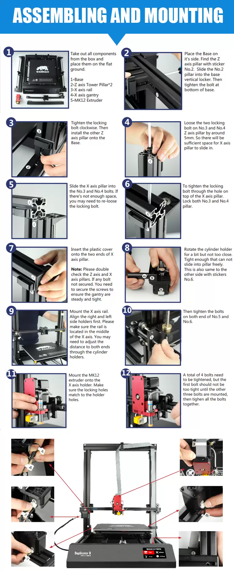 Wanhao Duplicator 9 Mark I Large Format 3D Printer