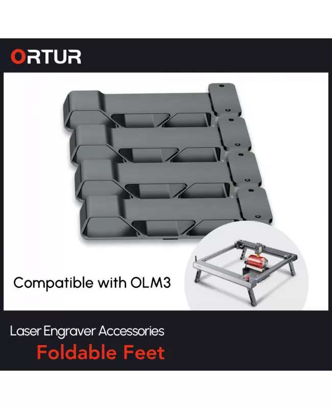 Foldable feet for Ortur laser master 3