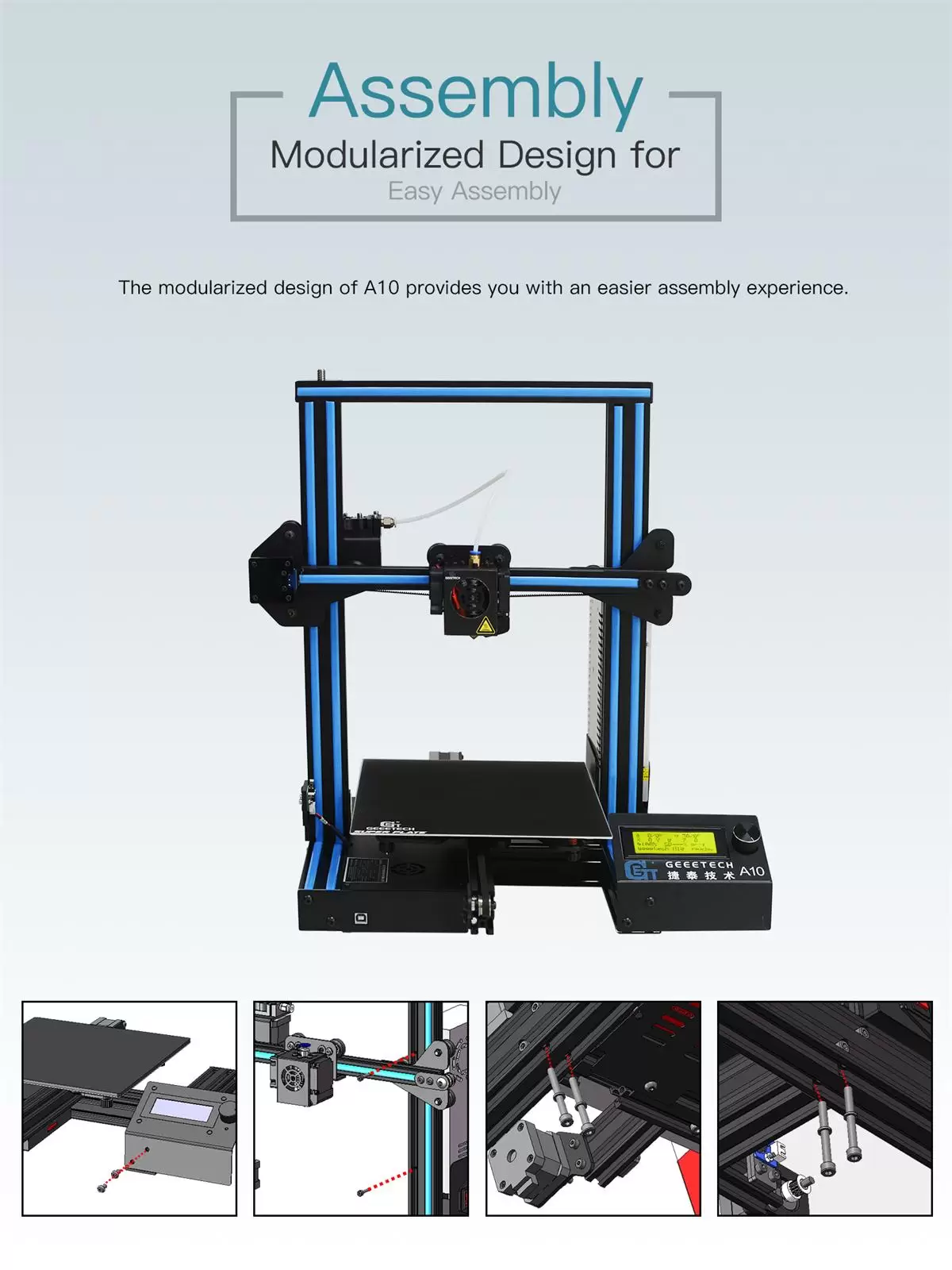 Geeetech A10 3D Printer Kit