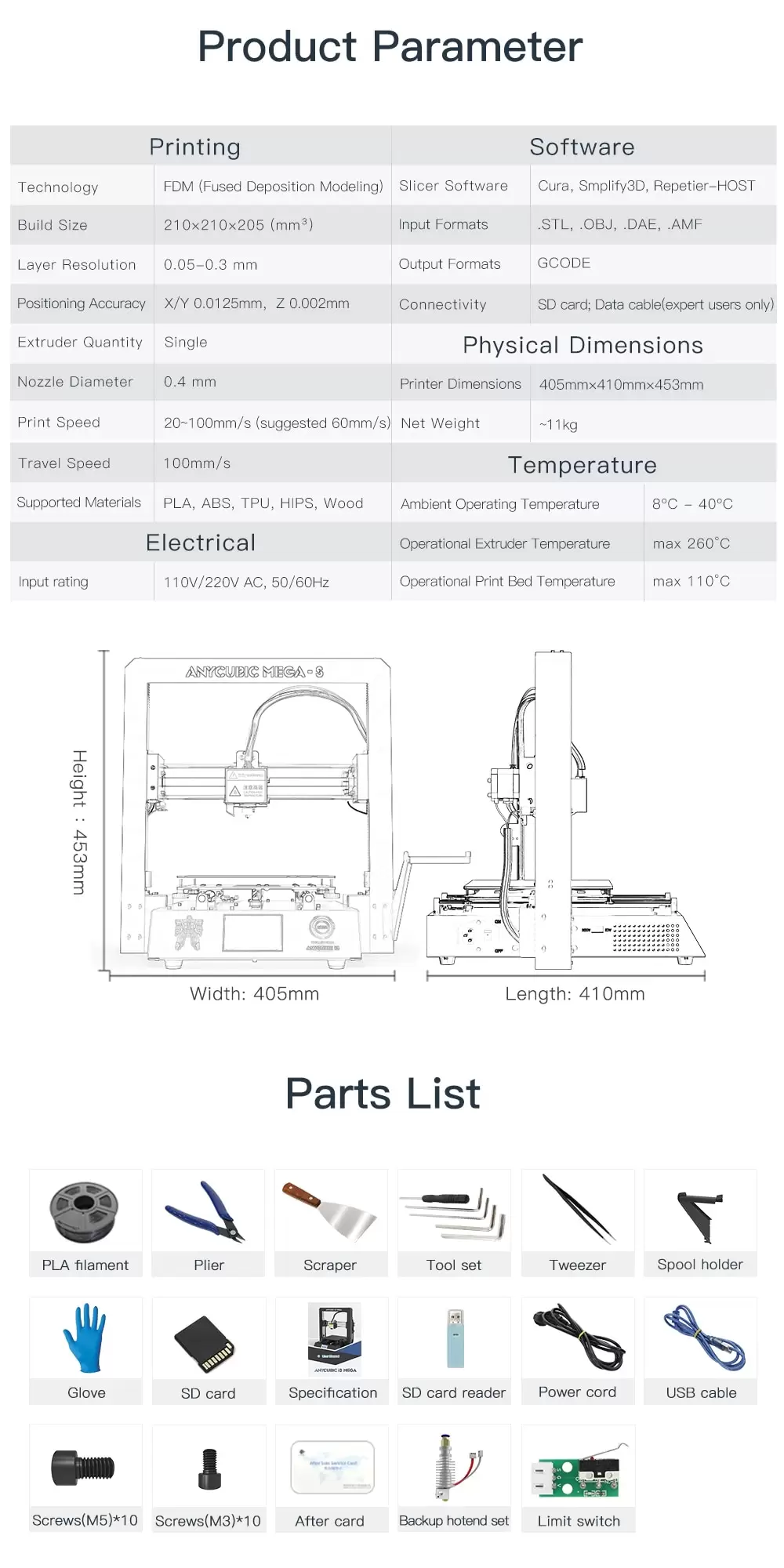 Anycubic i3 Mega-S 3D Printer