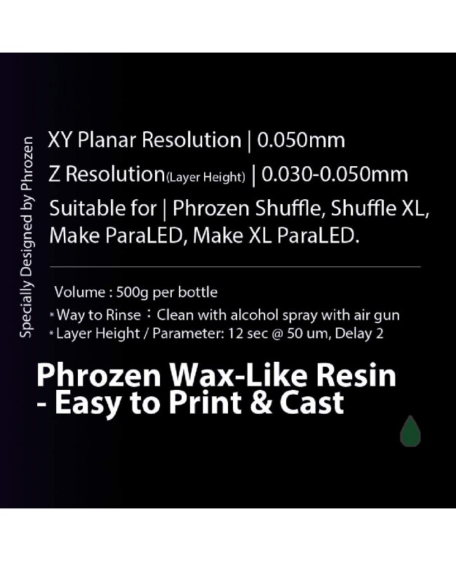 Phrozen Wax-Like Resin, DARK GREEN (500G)