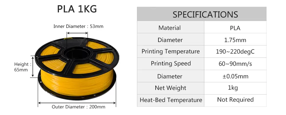 FlashForge PLA 1.75mm 1Kg FlashForge PLA 1.75mm 1Kg