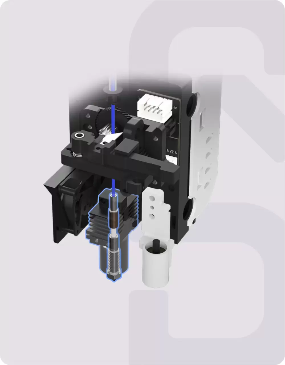 qidi plus 4 integrated throat nozzle design
