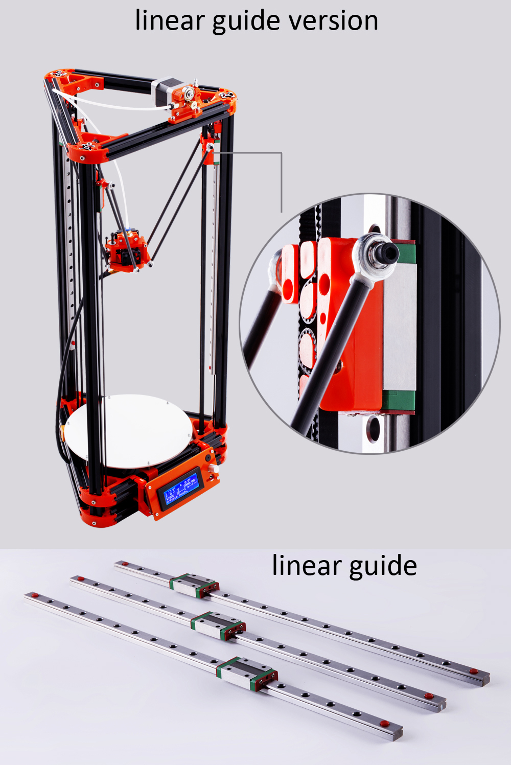 FLSUN Auto leveling Kossel Metal Delta 3D Printer Kits - FLSUN KOSSEL Delta Linear 3