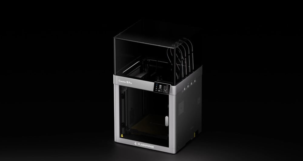 Flashforge Creator 5 Pro fully enclosed 3D printer with rigid frame for safety and stable printing