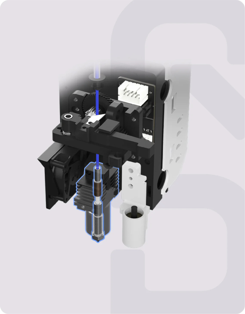 qidi plus 4 integrated throat nozzle design