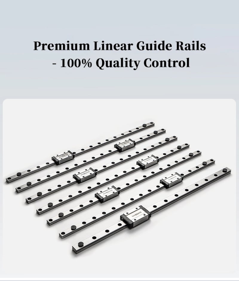 Premium linear guide rails with 100 percent quality control for Voron 2.4 R2 Ultra 3D printer
